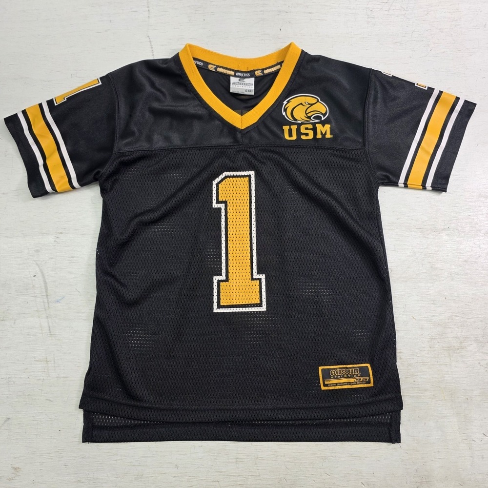 Southern Miss‎ Golden Eagles USM #1 Colosseum Football Jersey Youth Boys S (4)